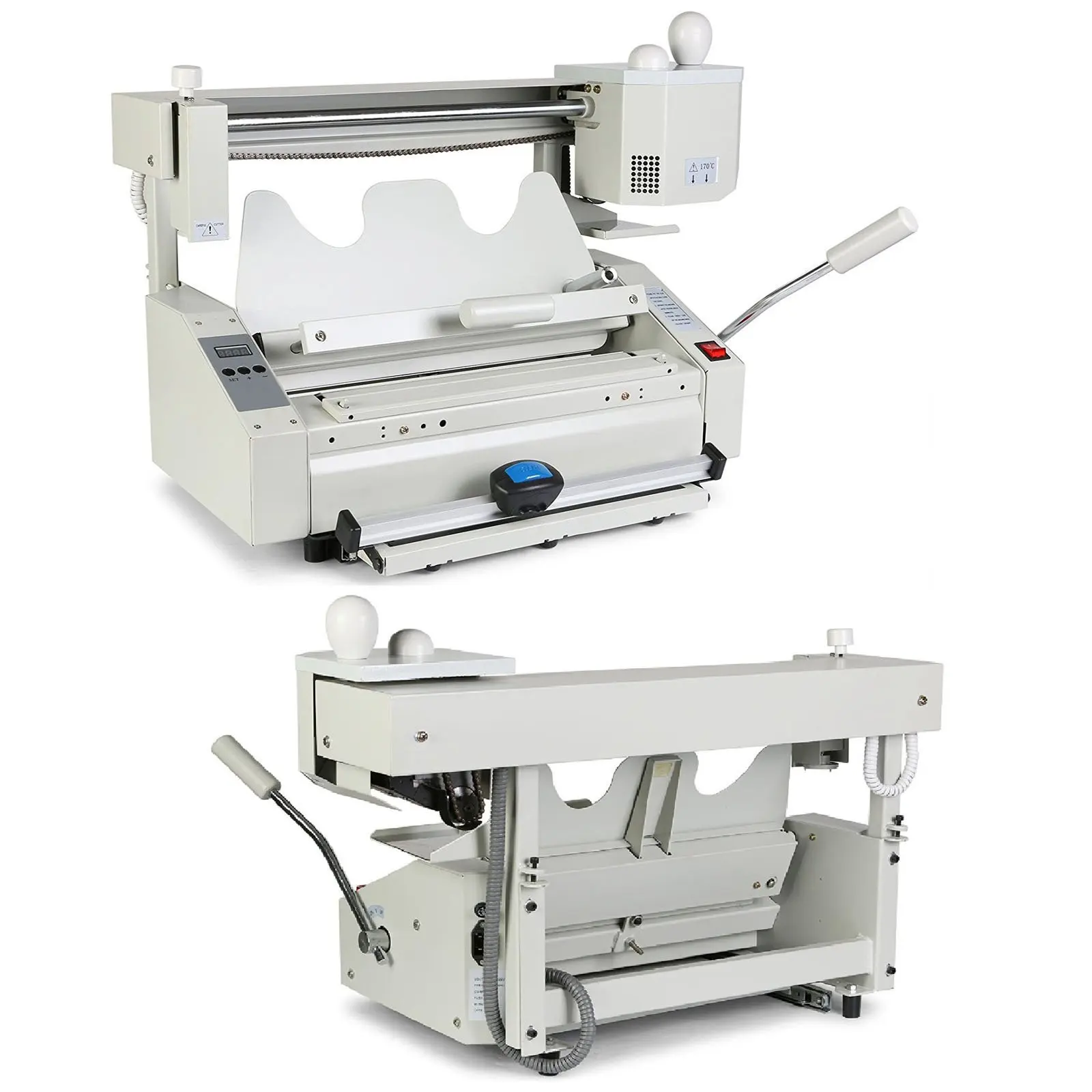 Superland Binding Machine 4 In 1 Desktop Manual Hot Melt Glue Book Binder Wireless Hot Glue Book Binding Machine for Binding Books Albums Notebook (4 In 1 Book Binder)