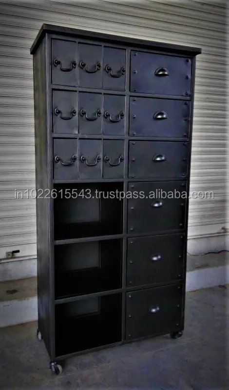 Industrial Tall Storage Cabinet With Drawers And Shelves Buy