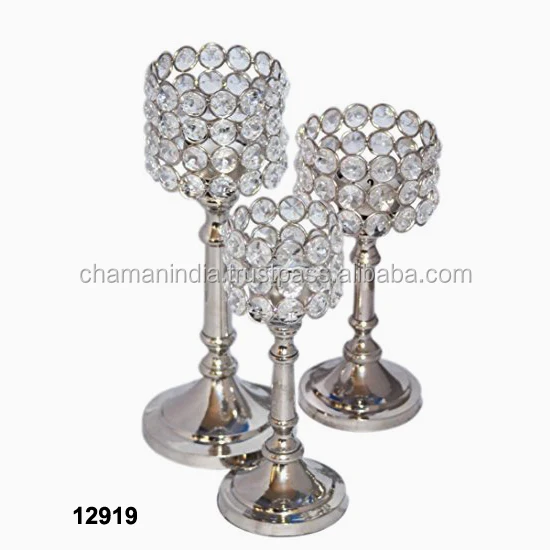 Vincigant Gold Crystal Candle Holders Buy Vincigant Gold Plated