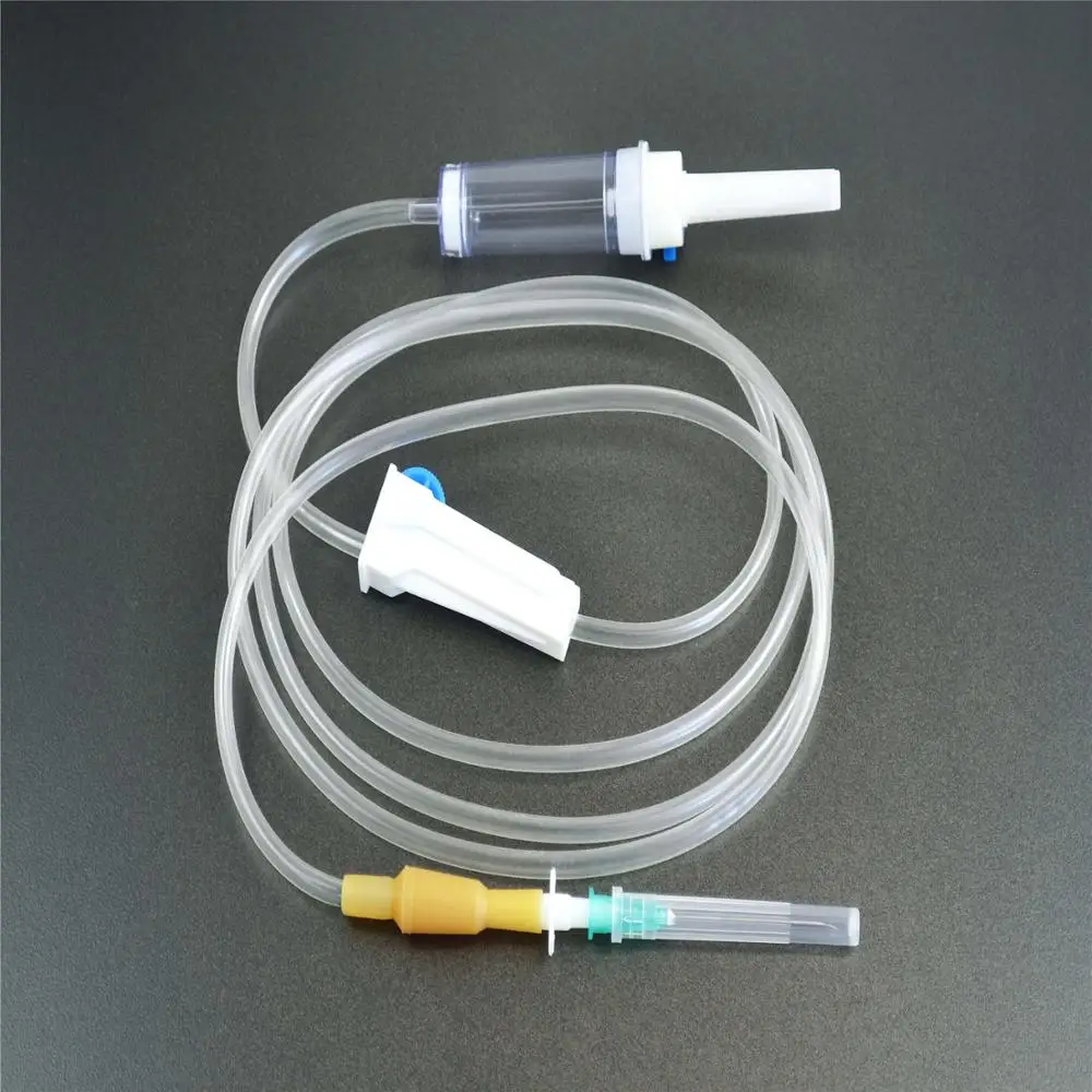 Rubber Site Disposable Infusion Drip Set(20drops)