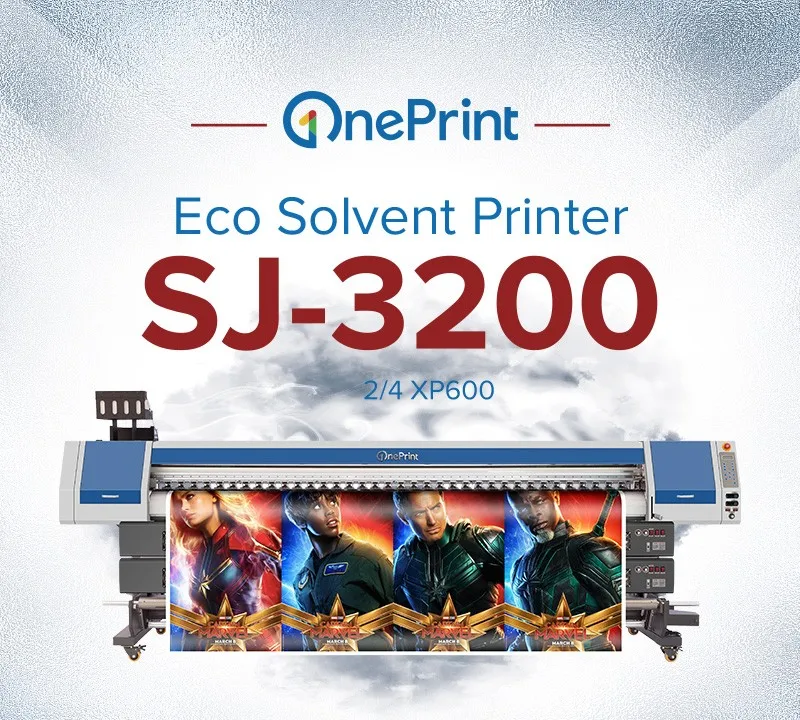 Pvc Banner Printer Eco Solvent Digital Banner Printer 3.2m / 10ft Sj