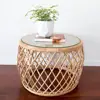 Eco-friendly and durable rattan coffee table for living room