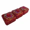 SQUARE SHAPE ETHNIC GLITTER WORK JEWELRY BOXES LAC ITEM