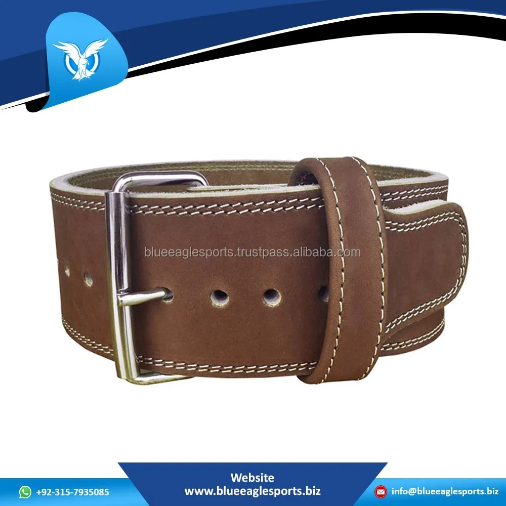 High Quality Customized Made Heavy Gym Leather Weightlifting