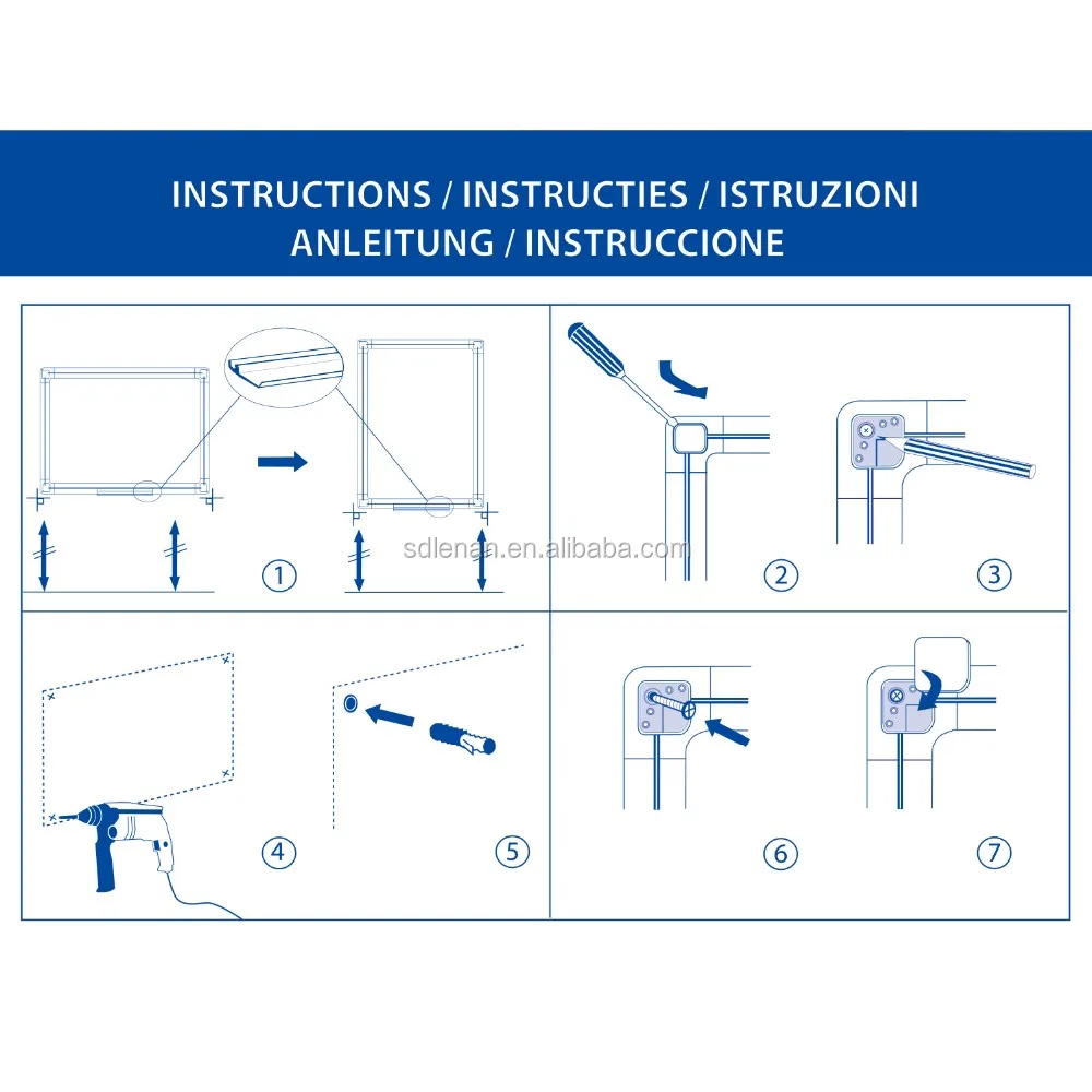 Standard Sizes Office Conference Erasable Whiteboard Classroom Writing