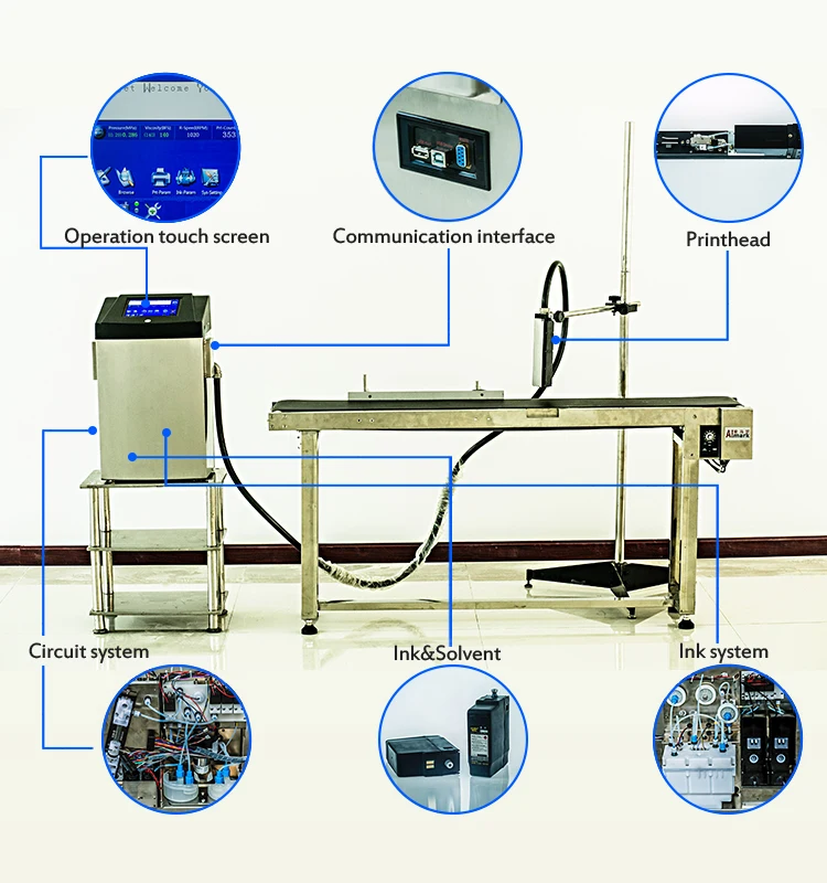 Leadjet V380 Date Printing Machine Batch Code Printer Cij Inkjet ...