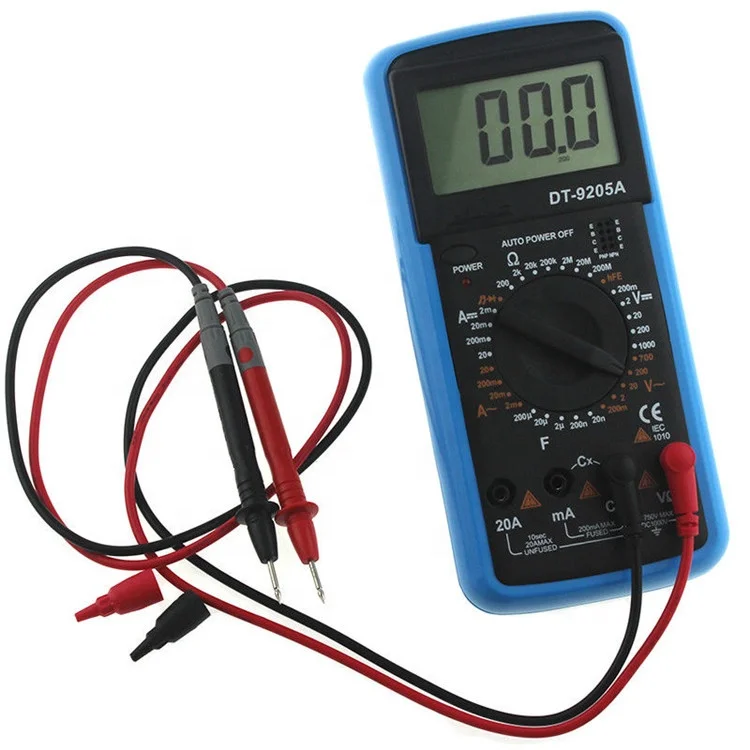 lomvum Auto Range multimetro Digitale 6000/ conti E 2000uf Digitale AMP//Ohm//voltmetro Multi tester con la prova della capacit/à E misurazione di temperatura multimetro Digitale