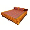 ALL BRIGHT organic cotton patchwork bed sheets ,lightweight bedding for summer and winter