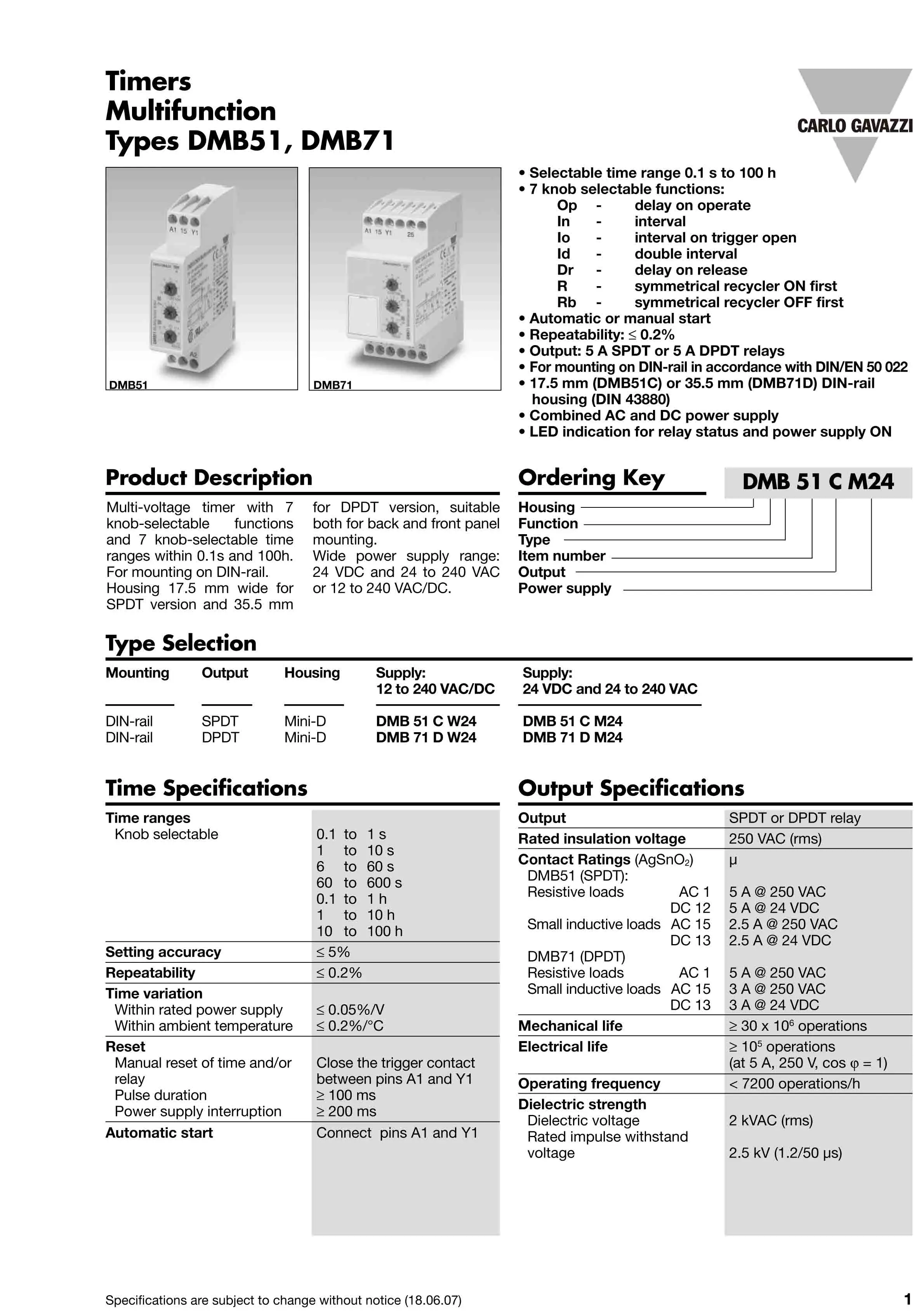 Notice 18. Многофункциональное реле времени dmb51cm24 (Carlo GAVAZZI). Реле dmb51cm24b001 инструкция. Реле времени dmb51cm24 Carlo GAVAZZI 24-240vac. Dmb51cm24 аналог.