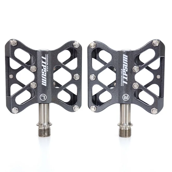 Tipsum Magnesium Plate 164g Mg-Blade Super Light Ti Axle Road Bike Pedal Black