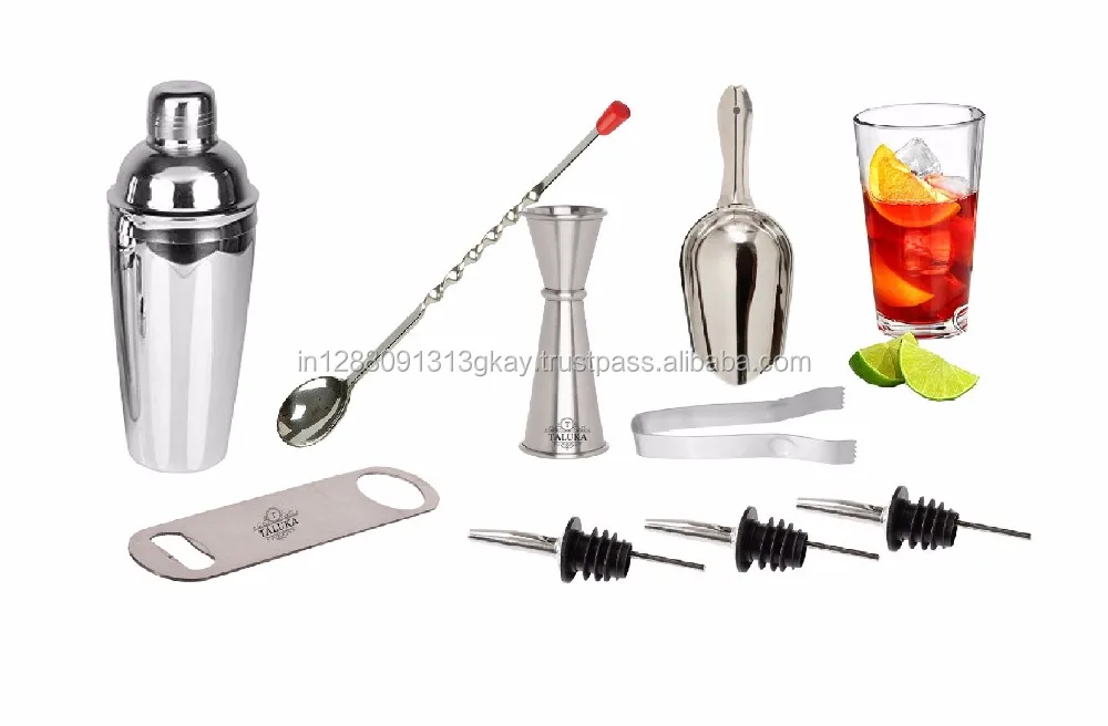 Indian Wholesaler 12 Piece Combination Stainless Steel Bar Tools