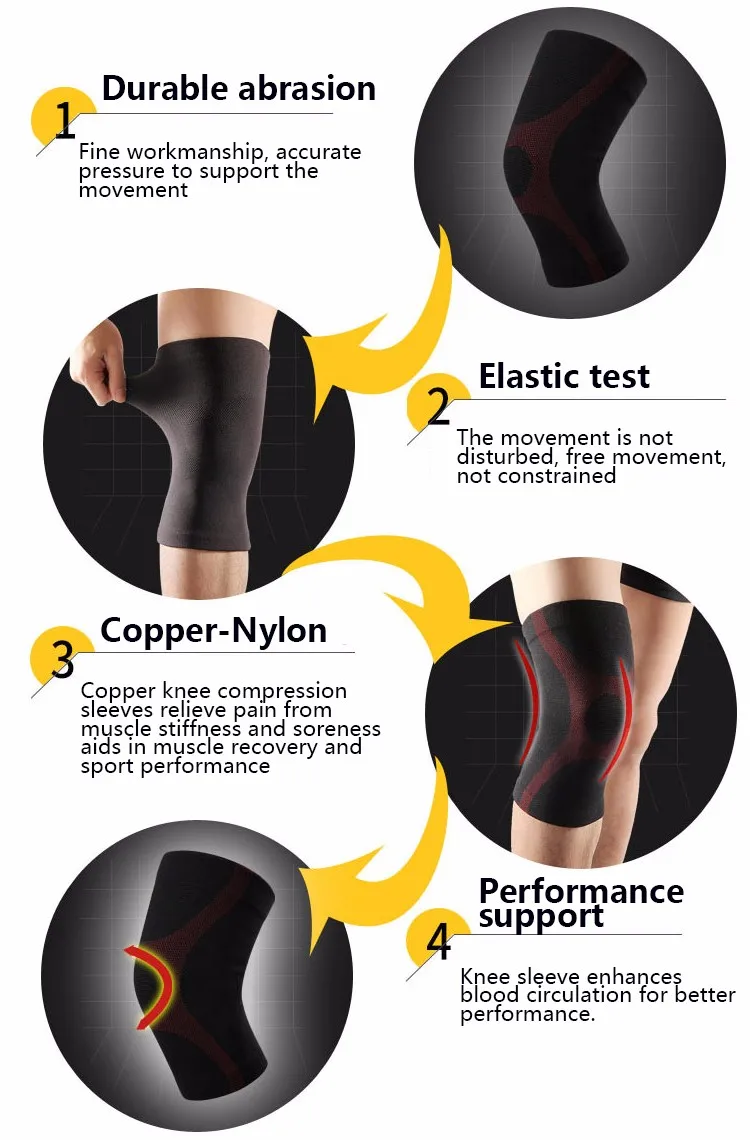 compression wear knee sleeve support