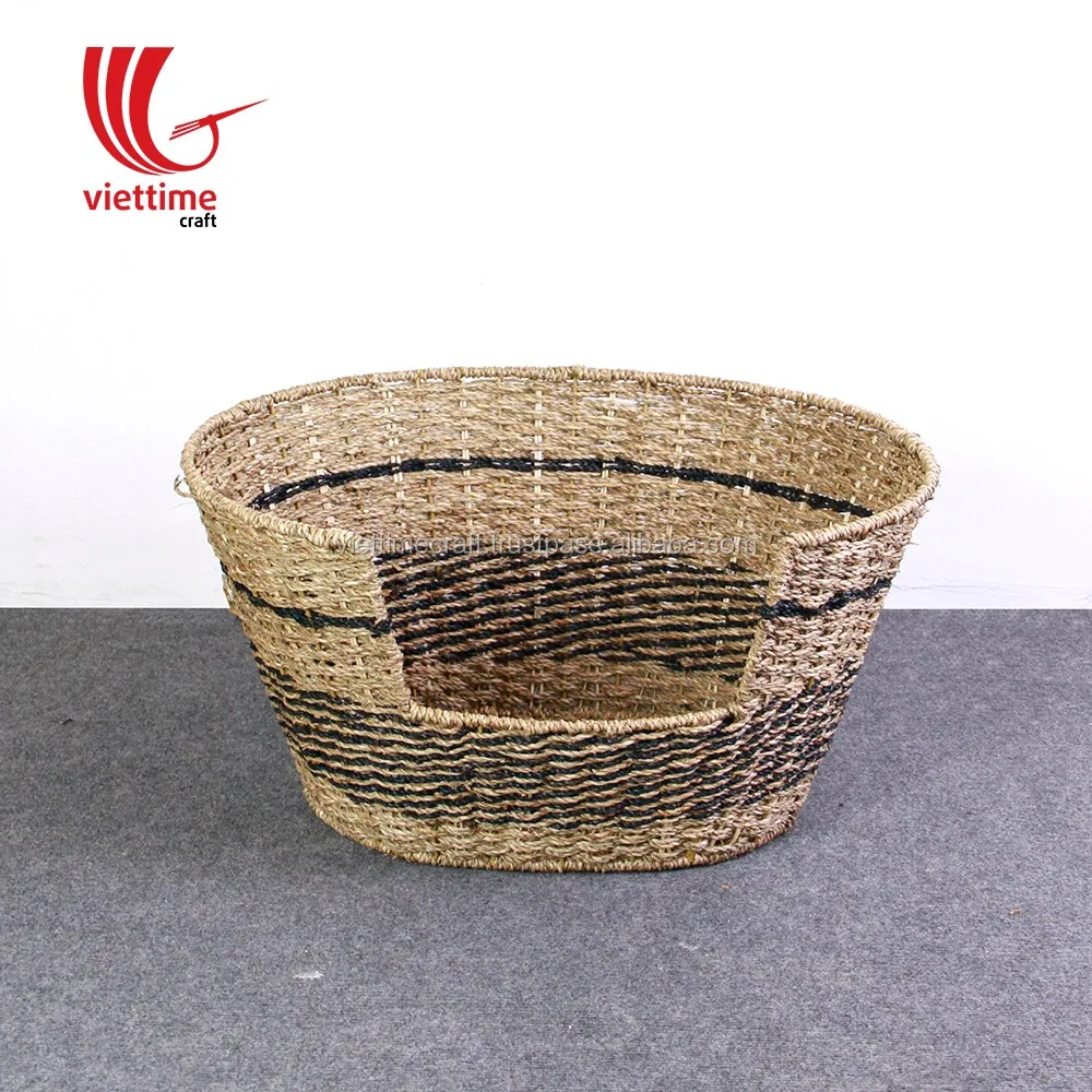 Water Hyacinth Straw Woven Pet Beds Accessories/pet House For Cat