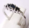 Real and Best Quality Blue Sapphire Gemstone Real 9K White Gold Ring