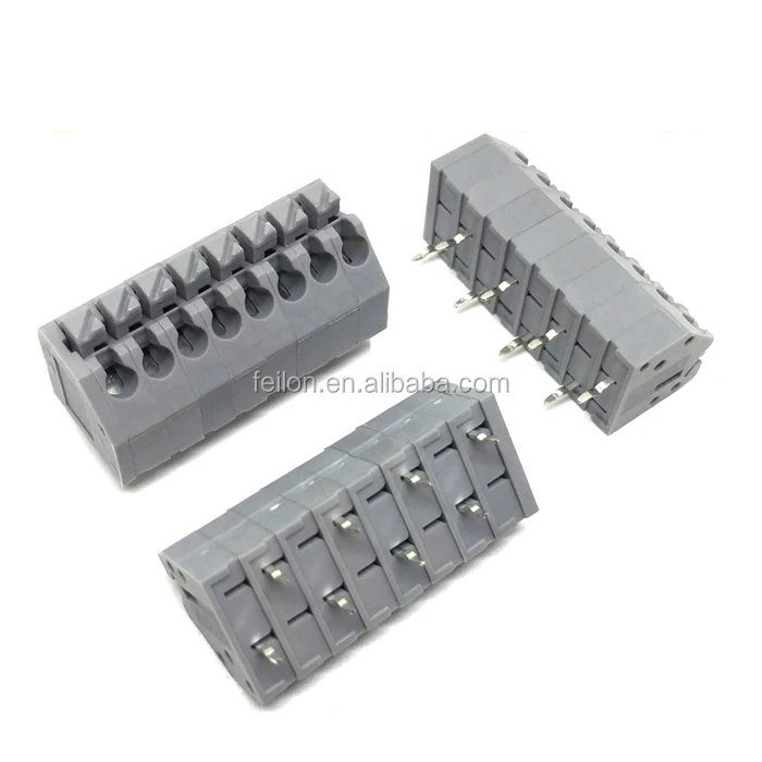 Pcb Screwless Terminal Block Soldering Type Spring Terminal Block Buy