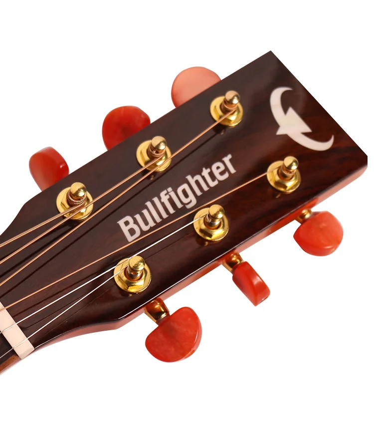 Bullfighter D1M 41inch High end acoustic guitar with solid Acacia mangium top