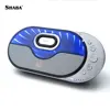 2 channels 3D bluetooth power bank music speaker with alarm clock