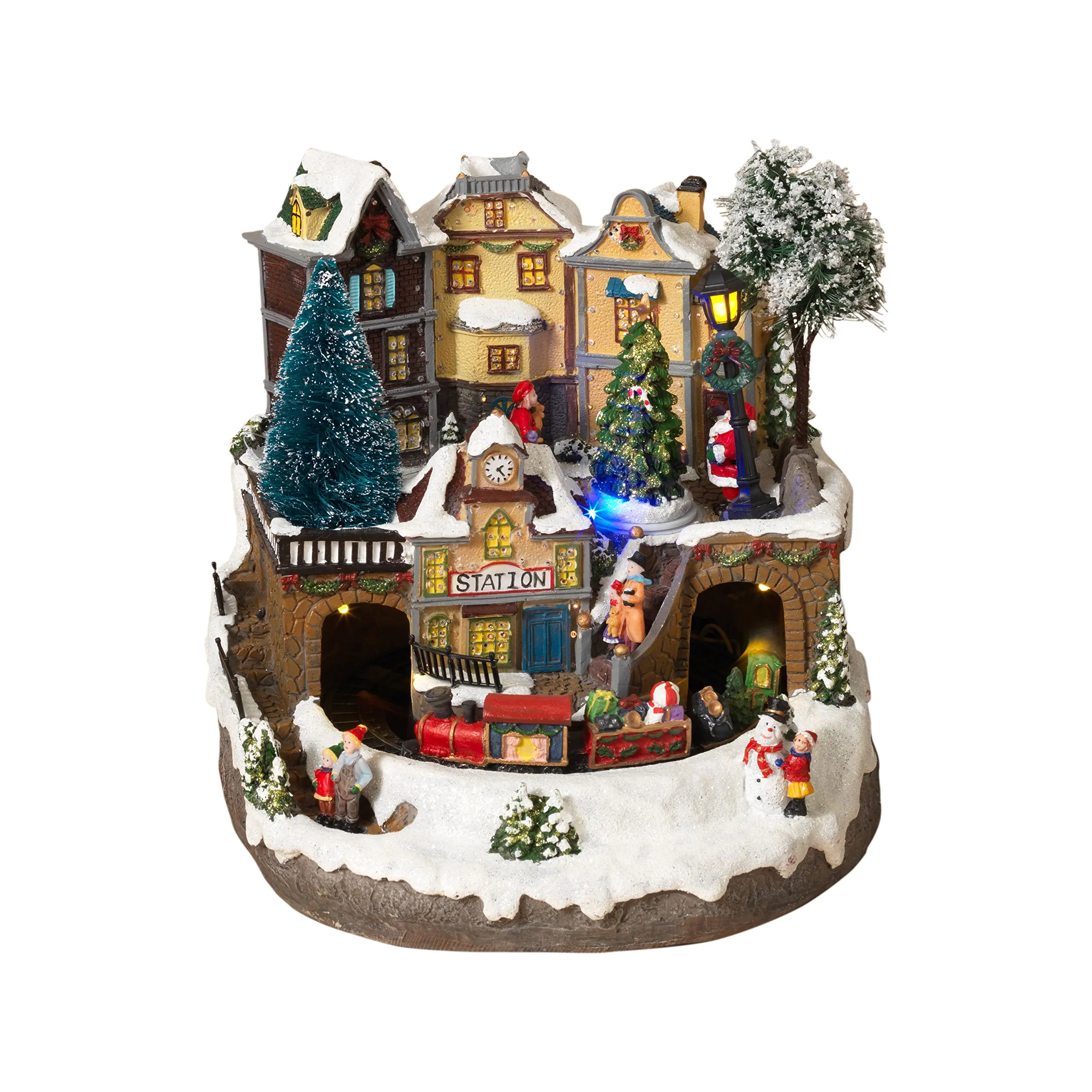 get quotations led lighted fiber optic animated snowy christmas village scene with train - Animated Christmas Scene Decorations get quotations led lighted fiber optic animated snowy christmas village scene with train - Animated Christmas Scene Decorations