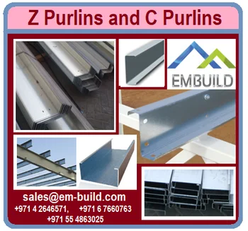 Z&c Purlins,Roofing Sheets,Sandwich Panels +971 56 5478106 Supply From ...