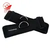 Hot sales double side brushed fabric hook loop closure belt fastening strapping band with D buckle