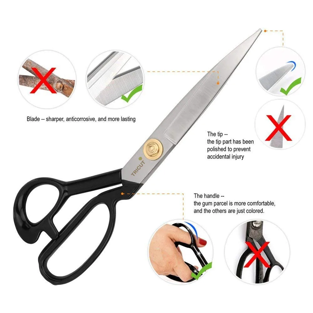 Tailor Sewing Scissors - Heavy Duty Scissors Stronger Than Stainless ...