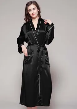 long silk robe