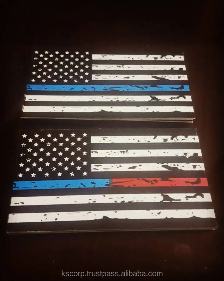 Custom Blue Line Police Decal Vinyl Sticker Outdoor Waterproof Car Windows Bikes Stickers Printing Quality Custom Blue Line Police Decal Vinyl Sticker Outdoor Waterproof Car Windows Bikes Stickers Printing Quality