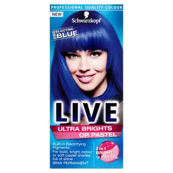 Live Ultra Brights Or Pastel Electric Blue Buy Hair Colour Electric