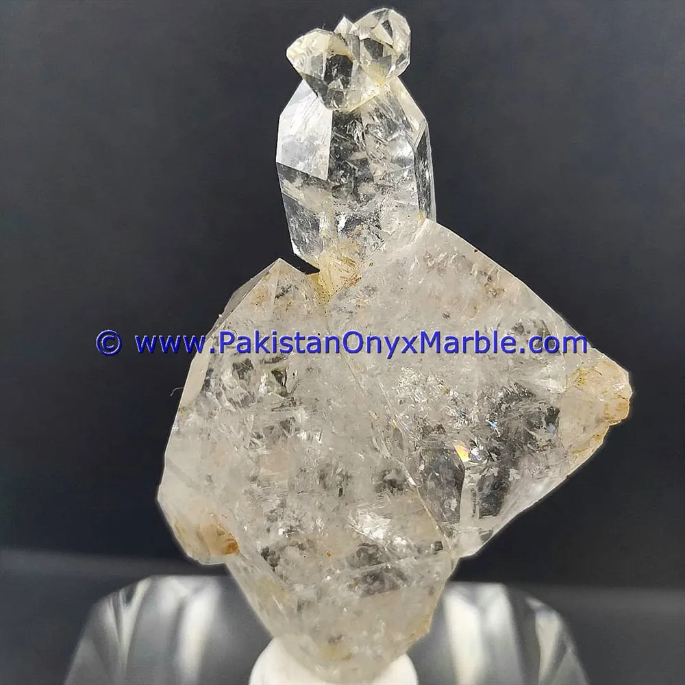 DOUBLE TERMINATED QUARTZ Crystals 02 Piece Lot From Skerdu Pakistan