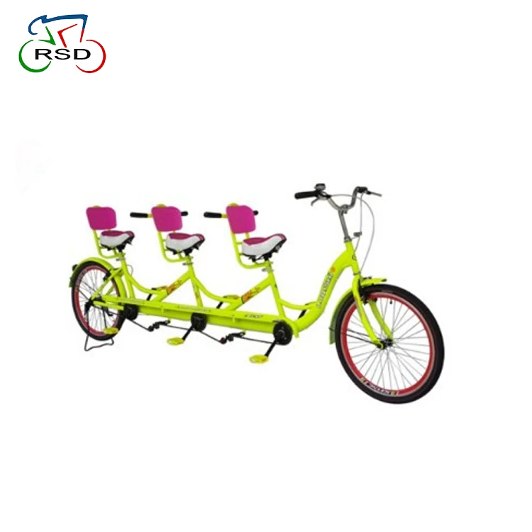 Green Color Lovely 3 Seat Conference Bike Tricycle For Cute Person/20 ...