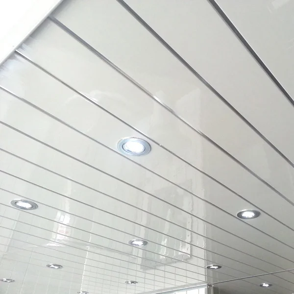 Hot stamping 20cm middle groove pvc panels for interior decoration