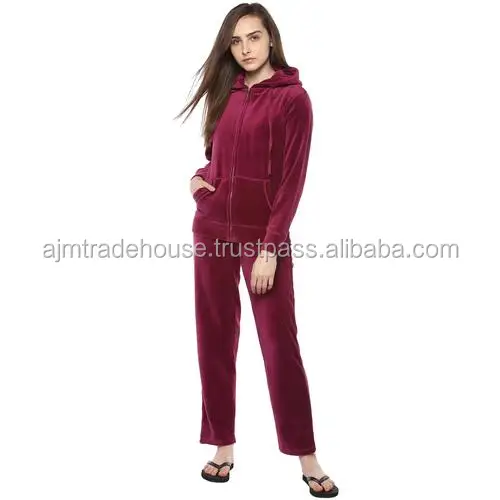 velvet night suit for ladies