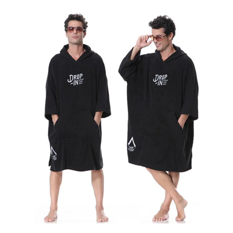 Unisex Beach Surf Robe terrycloth hooded towel poncho Changing Poncho tolla poncho surf