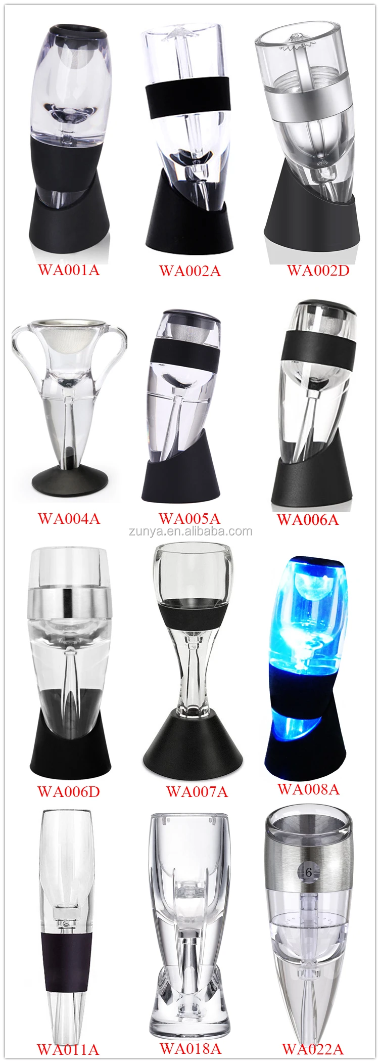 Best Red Magic Deluxe Wine Aerator Tower Gift Set With Black Ring