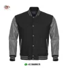 Wholesale factory Mens Baseball Team Class Wool Leather sleeves Varsity Jacket