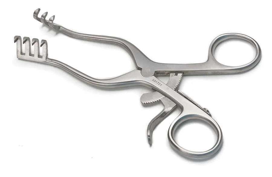 Retrattore Weitlaner Da 6,5 Cm Con 3x4 Denti Smussati – Strumento Chirurgico Veterinario