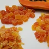Dried dehydrated Diced Papaya irregular pieces for muesli production HACCP ISO certified from Thailand