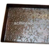 Flower Embossed Galvanised Metal Boot Tray