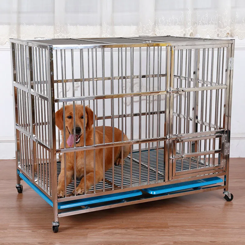 兽医不锈钢狗窝兽医装备重型宠物钢筋笼动物笼出售
