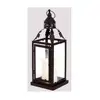 Style Temple Glass & Iron Hanging Candle Lantern