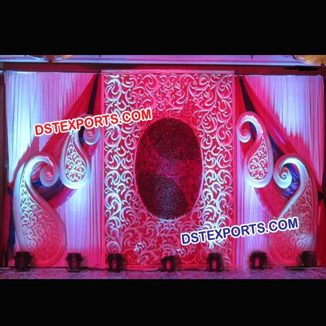 Beautiful Wedding Stage Backdrop Carry Decoration Indian Wedding