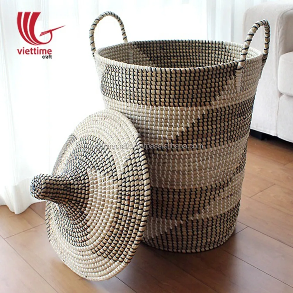 Alibaba baskets with lid and handles 