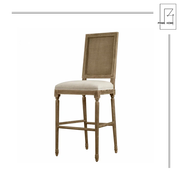 High Quality Wooden Barstool For Modern Bar Chair Upholstered