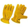 FLEECE LINED LEATHER LORRY DRIVERS WORK GLOVES SAFETY