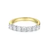 Beautiful Seven Diamonds Engagement Ring in 10k Yellow Gold