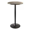 Hanssz home solid surface natural stone round table top modern home bar counter table design long narrow bar tables