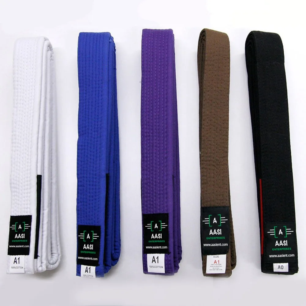 VERUS Brazilian Jiu Jitsu Gi Belts 100/% Cotton Material MMA BJJ Kimono Belt