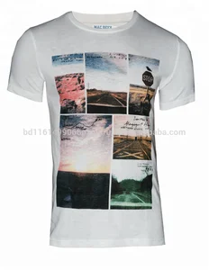 Polyester Cotton Round Neck Sublimation Printed Short Sleeve Men`s T-Shirt Polyester Cotton Round Neck Sublimation Printed Short Sleeve Men`s T-Shirt