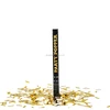 Gold confetti cannon party popper for party with gold recetangles confetti