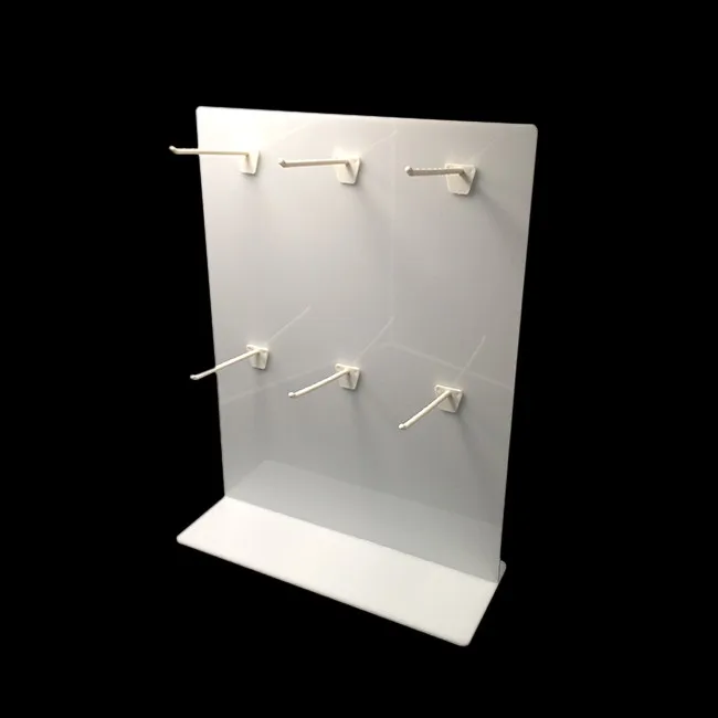 Removable Hook Holder Countertop Custom Acrylic Hook Display For Sock